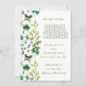 春ワイルドフラワーアンドシャムロックブライダルシャワー 招待状 (正面)
