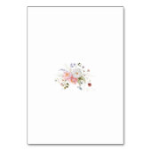 春ワイルドフラワーアーチピンク結婚ホワイト テーブルナンバー (裏面)