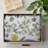 春ワイルドフラワーイエローパープルフローラ 薄葉紙 (ギフト)