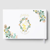 春ワイルドフラワーイースターバニーベビーシャワー ゲストブック (裏面)