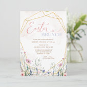 春ワイルドフラワーイースターブランチ招待状 招待状 (スタンド正面)