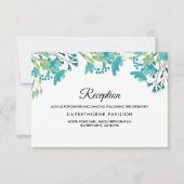 春ワイルドフラワーウェディングレセプションカード 招待状 (正面)