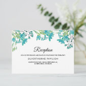 春ワイルドフラワーウェディングレセプションカード 招待状 (スタンド正面)