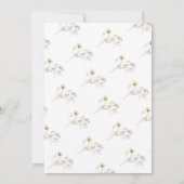 春ワイルドフラワーウォーターカスタムカラーベビー 招待状 (裏面)