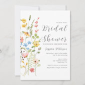 春ワイルドフラワーエレガントズガーデンブライダルシャワー 招待状 (正面)