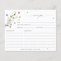 春ワイルドフラワーガーデンシックブライダルシャワーレシピ