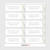 春ワイルドフラワーガーデンフローラゲストネームアドレス シール (シート)