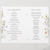 春ワイルドフラワーガーデンフローラミニマル結婚リスト (裏面)