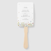 春ワイルドフラワーガーデンフローラミニマル結婚リスト ハンドファン (正面)