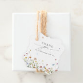 春ワイルドフラワーガーデンフローラミニマル結婚リスト フェイバータグ (インサイチュ)