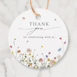 春ワイルドフラワーガーデンフローラミニマル結婚リスト フェイバータグ