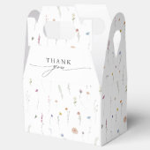 春ワイルドフラワーガーデンフローラミニマル結婚リスト フェイバーボックス (オープン)