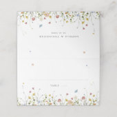 春ワイルドフラワーガーデンフローラミニマル結婚リスト プレイスカード (外部開封)