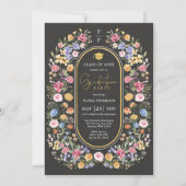 春ワイルドフラワーガーデン卒業カルクボード 招待状 (正面)