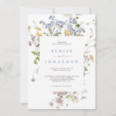 春ワイルドフラワーガーデン結婚オールインワン 招待状 (正面)