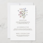 春ワイルドフラワーガーデン結婚オールインワン 招待状 (裏面)