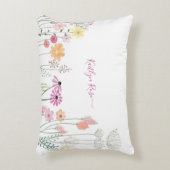 春ワイルドフラワーガーデン |パーソナライズされた | アクセントクッション (正面(垂直))