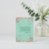 春ワイルドフラワーガーランドバイブル聖なる書物、 経典ブックマーク アドバイスカード (スタンド正面)