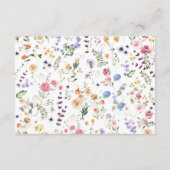 春ワイルドフラワーキンセアニェラミクリンスアノスRSVP エンクロージャーカード (裏面)