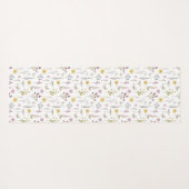 春ワイルドフラワーグリーナリーメドウフラワーガーデン ヨガマット (裏面(横))