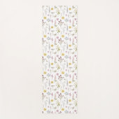 春ワイルドフラワーグリーナリーメドウフラワーガーデン ヨガマット (正面)