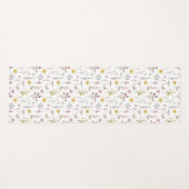 春ワイルドフラワーグリーナリーメドウフラワーガーデン ヨガマット (正面(横))