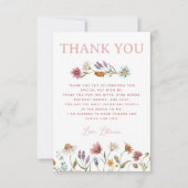 春ワイルドフラワーサンキューカード サンキューカード (正面)