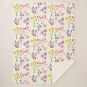 春ワイルドフラワーシェルパブランケット シェルパブランケット (正面)