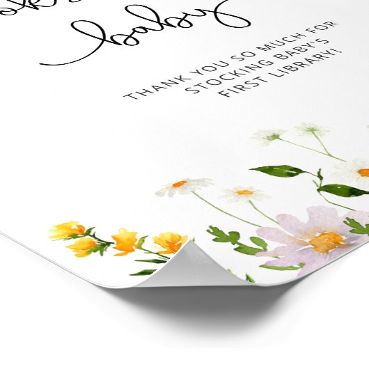 春ワイルドフラワーズブックスベビーポスター ポスター (角)