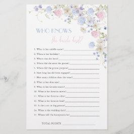 春ワイルドフラワーズブライダルシャワー知っている花嫁