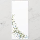 春ワイルドフラワーズブルー結婚グリーン メニュー (裏面)