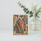 春ワイルドフラワーズ結婚オーソドックス祈りの言葉カード プレイスカード (スタンド正面)