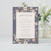 春ワイルドフラワーダスティパープルイベントのスケジュール エンクロージャーカード (スタンド正面)