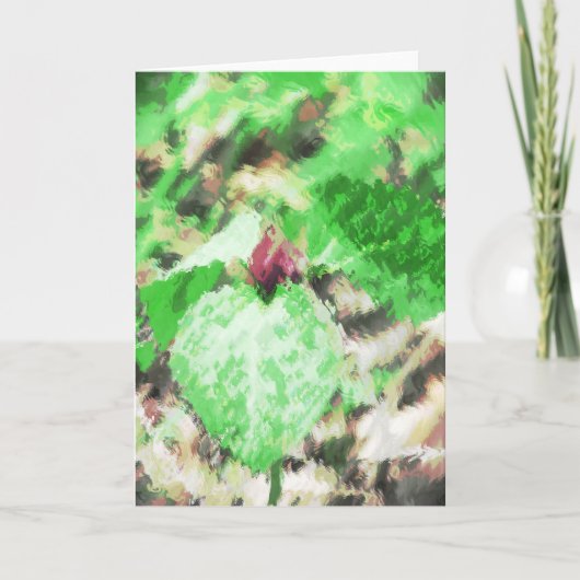 春ワイルドフラワーデジタルアート カード (正面)