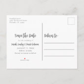 春ワイルドフラワーバジェットウェディング日付を保存 案内ポストカード (裏面)