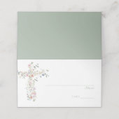 春ワイルドフラワーバプティステーブル番号座席表 プレイスカード (外部開封)