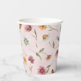 春ワイルドフラワーバースデーパーティー紙カップ 紙コップ