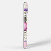 春ワイルドフラワーパステルピンクパープル名前をカスタムする Case-Mate iPhoneケース (裏面 / 右)