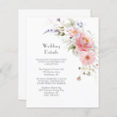 春ワイルドフラワーピンク結婚ホワイト詳細 (正面/裏面)