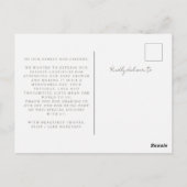 春ワイルドフラワーフィールド赤ちゃんシャワーありがとう ポストカード (裏面)