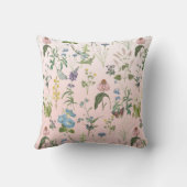 春ワイルドフラワーフローラメドーベビーガール子供部屋 クッション (裏面)