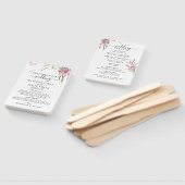 春ワイルドフラワーフローラ結婚式 プログラム ハンドファン (組立なし)