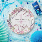 春ワイルドフラワーフローラ誕生日紙プレート ペーパープレート (パーティー)