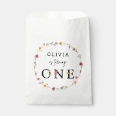 春ワイルドフラワーフローラ1st誕生日パーティー フェイバーバッグ (正面)