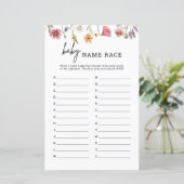 春ワイルドフラワーベイビーシャワーベビー名レースゲーム (スタンド正面)