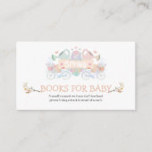 春ワイルドフラワーベビーシャワーブックベビー エンクロージャーカード (正面)