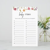 春ワイルドフラワーベビーシャワーベビーアルファベットゲーム (スタンド正面)