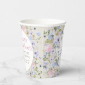 春ワイルドフラワーメドウガーデンベビーシャワー 紙コップ (右)