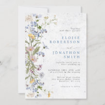 春ワイルドフラワーメドウガーデンヴィンテージウェディング