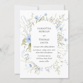 春ワイルドフラワーメドウダスティブルーセージ 招待状